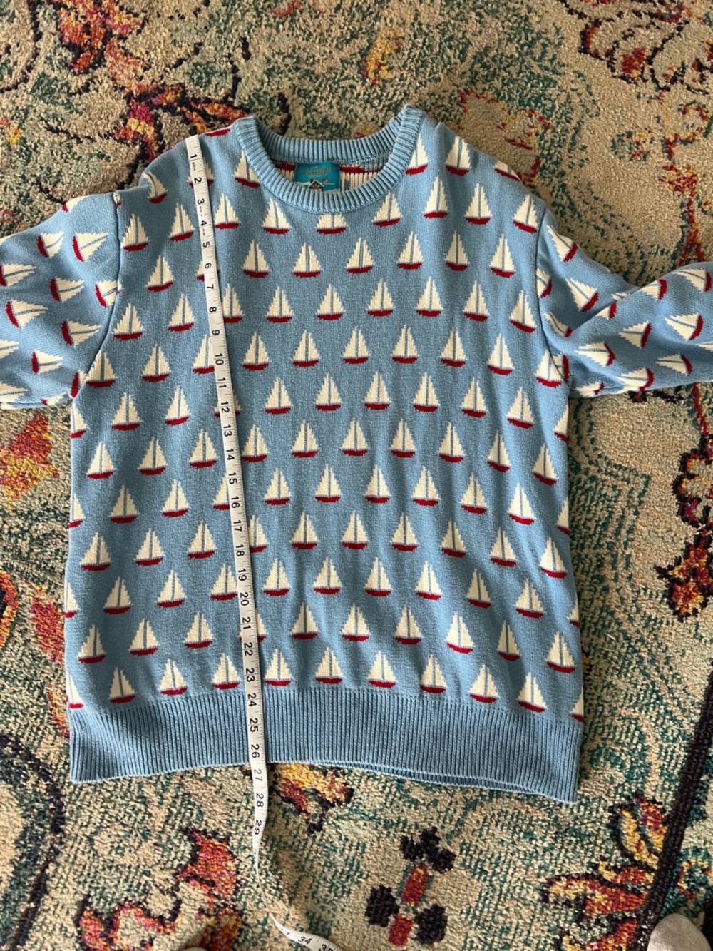 Kiel James Patrick Sailboat Toasty Coasty Sweater - Picture 6 of 8
